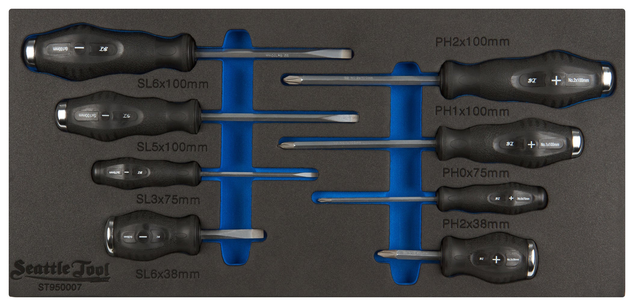 Screwdriver Set - 4 Slotted, 4 Phillips