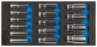 1/2" Deep Socket Set - 15 Pieces Metric
