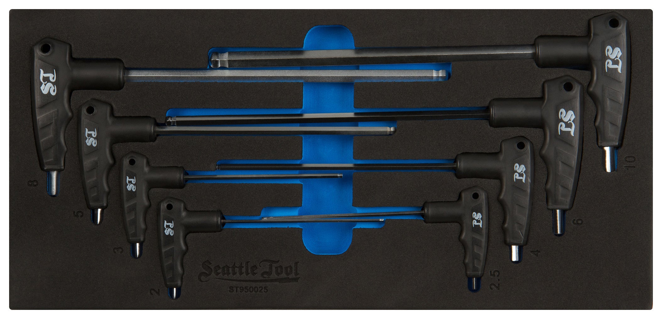 2-Way T-Handle Hex Key Set - 8 Pieces SAE