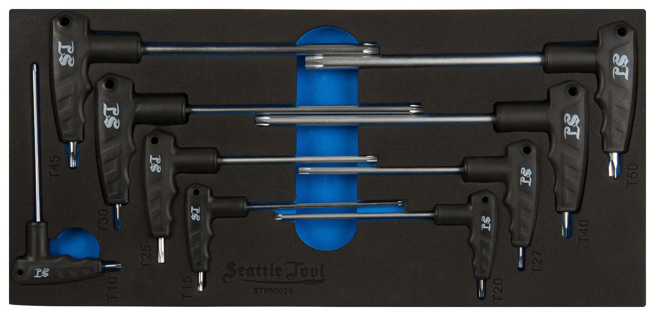 2-Way T-Handle Torx Key Set - 9 Pieces