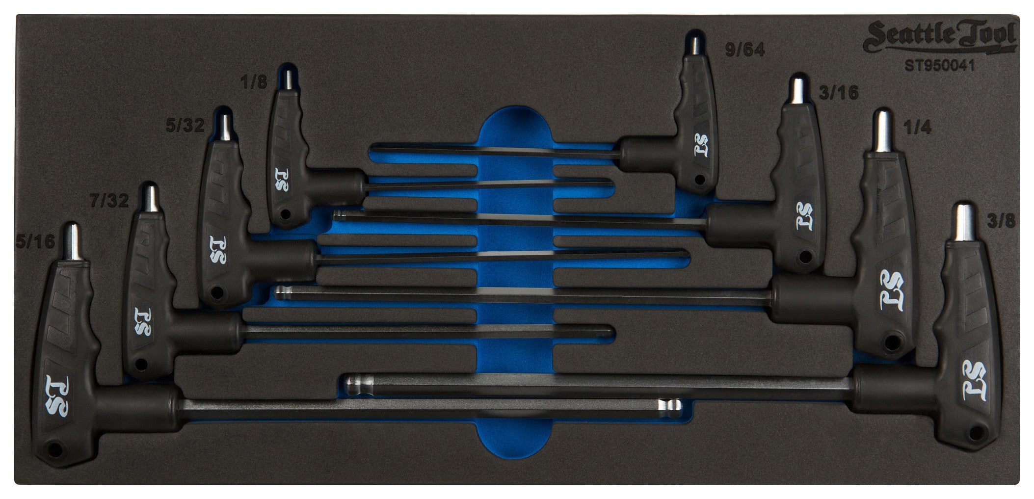 2-Way T-Handle Hex Key Set - 8 Pieces SAE