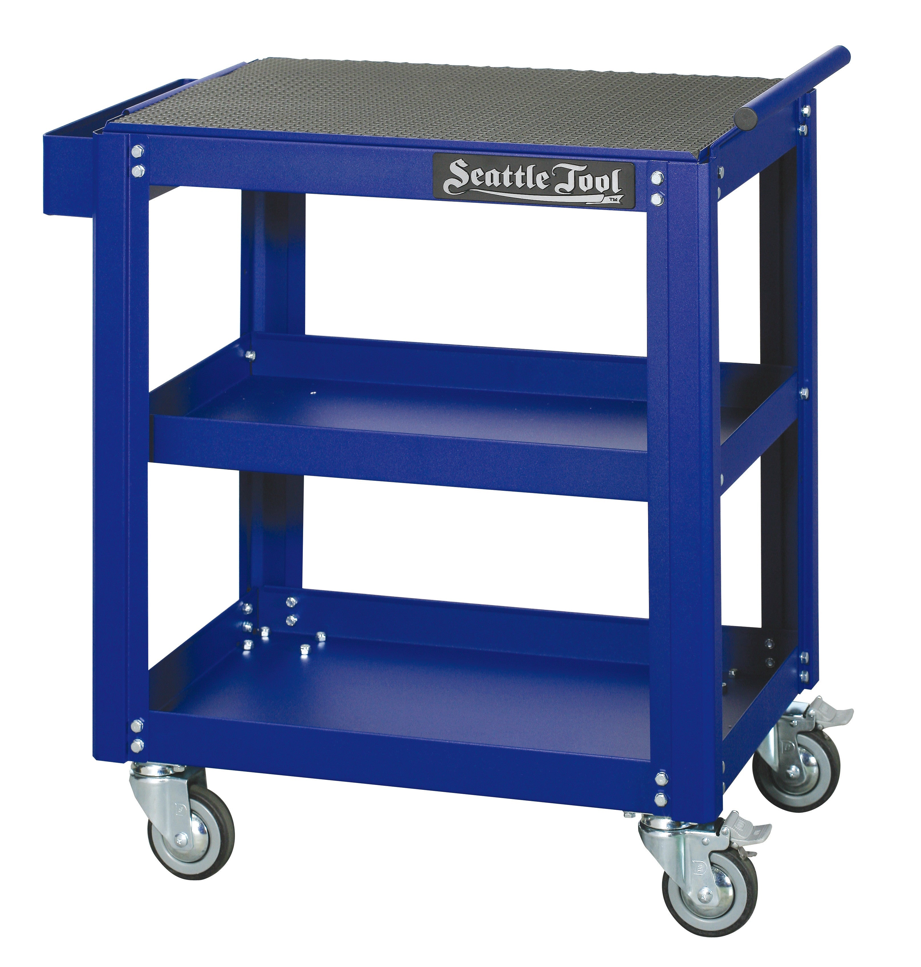 Service Cart - 3 Trays with Can Holder