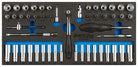 1/4" 12 Point Socket and Driver Set - 50 Pieces Metric & SAE